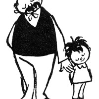 Vater und Sohn von Erich Ohser 1935